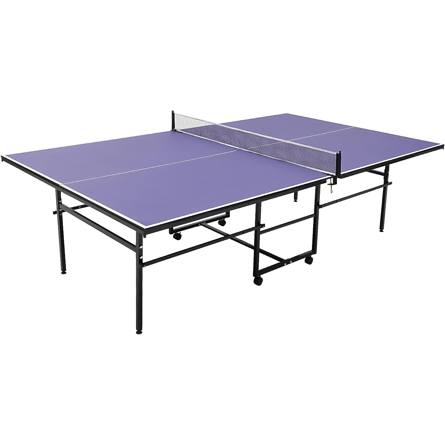 Table Tennis Match - 8 ft draagbare pingpongtafel, professioneel spel