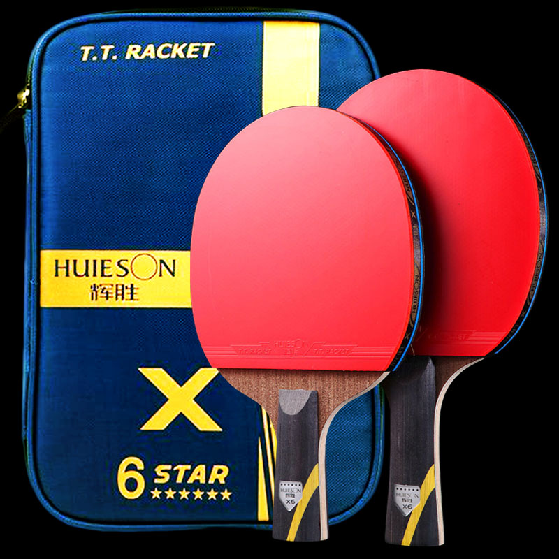 Table Tennis Zone - Huieson 5/6 Star Tafeltennisracket Carbon Offensief