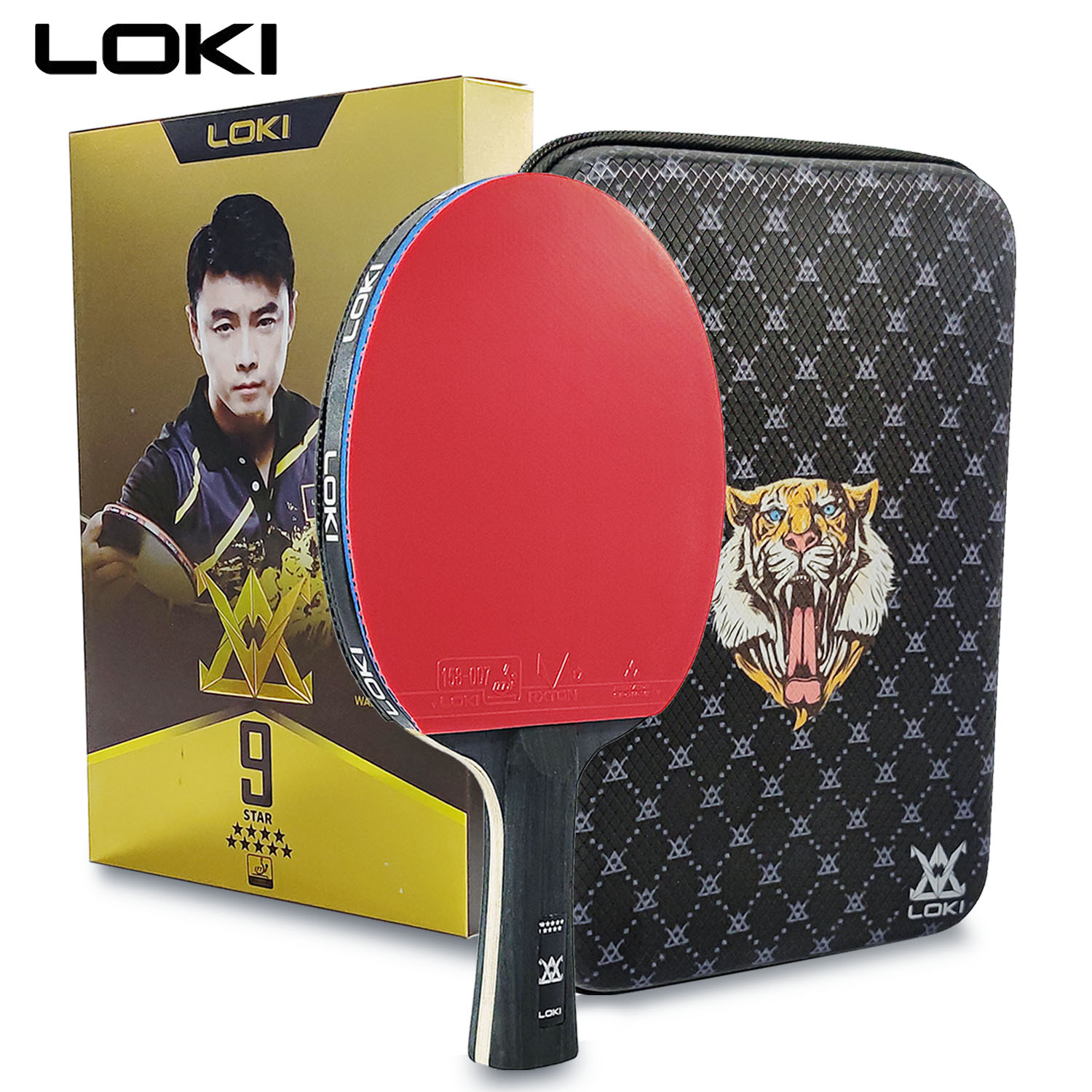Table Tennis Zone - LOKI 9 Ster Tafeltennisracket Professionele 5