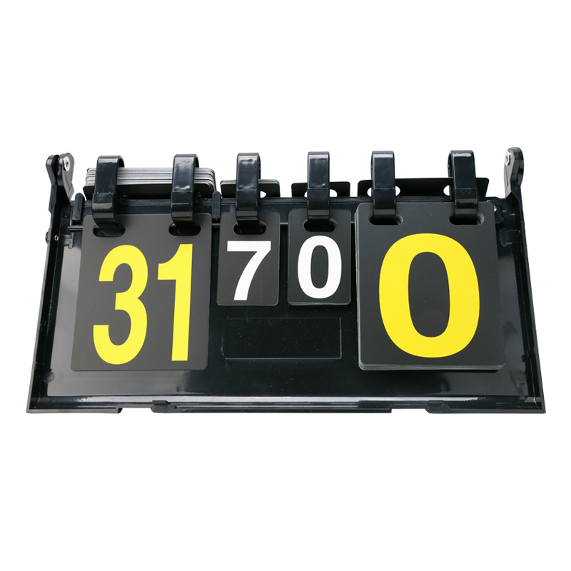 Table Tennis Match - Dubbelzijdig omkeerbaar scorebord met verwisselbare nummerkaarten