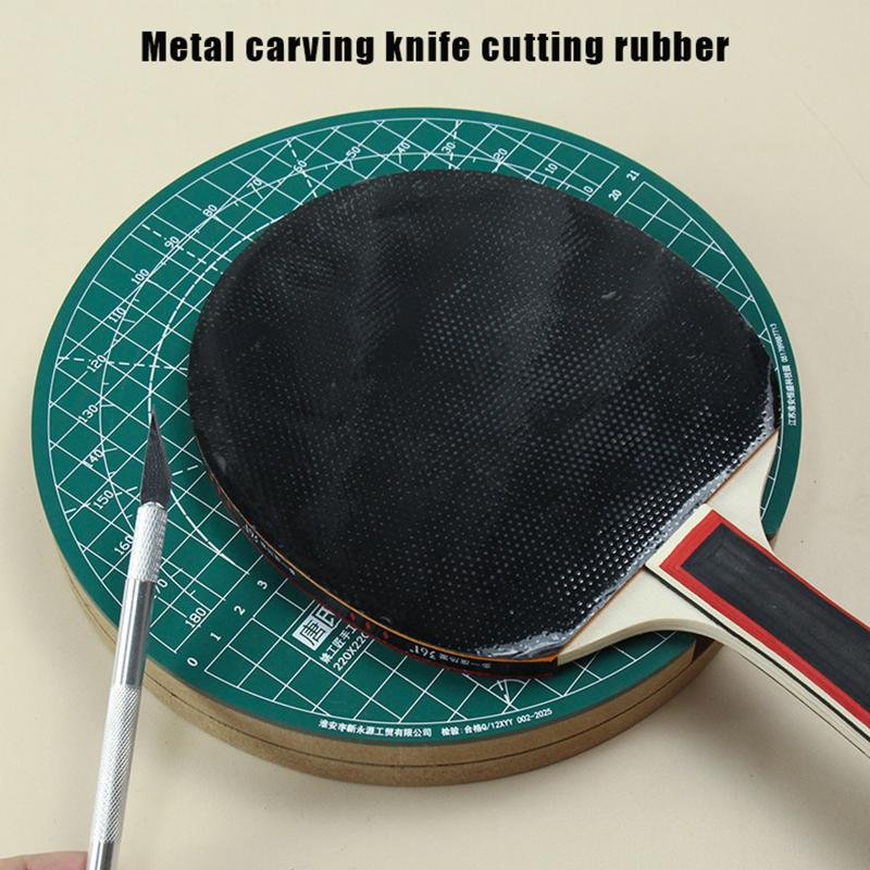 Table Tennis Match - Nieuwe tafeltennisrubber roterende snijmattenset DIY-snijgereedschap met