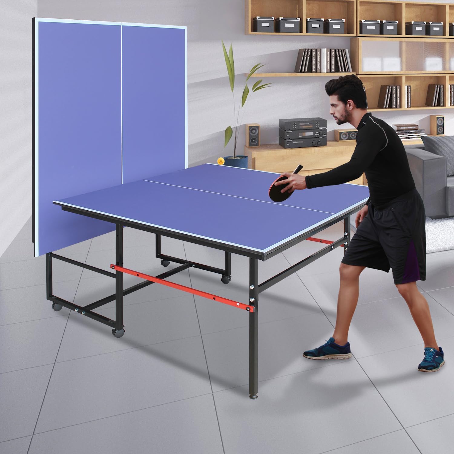 8 ft draagbare pingpongtafel,  - Table Tennis Match recensie en prijs