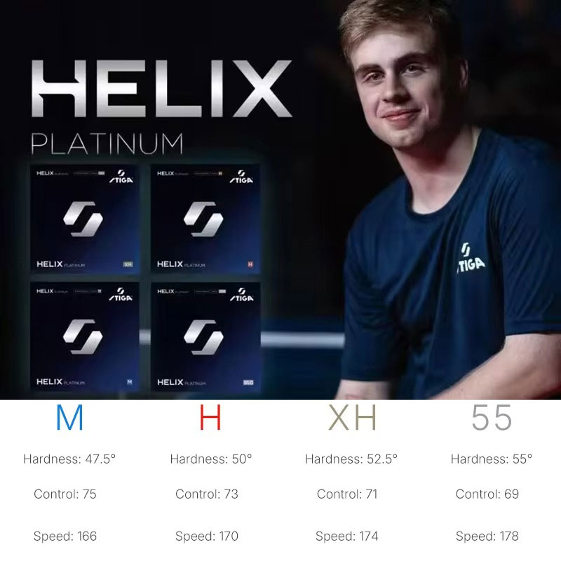 2026 STIGA HELIX Platinum Tafe - Table Tennis Elite recensie en prijs